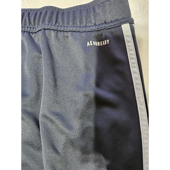 VINTAGE Adidas Track Pants Men's 4XLT Blue White Striped Running Y2K Preppy - Picture 12 of 12